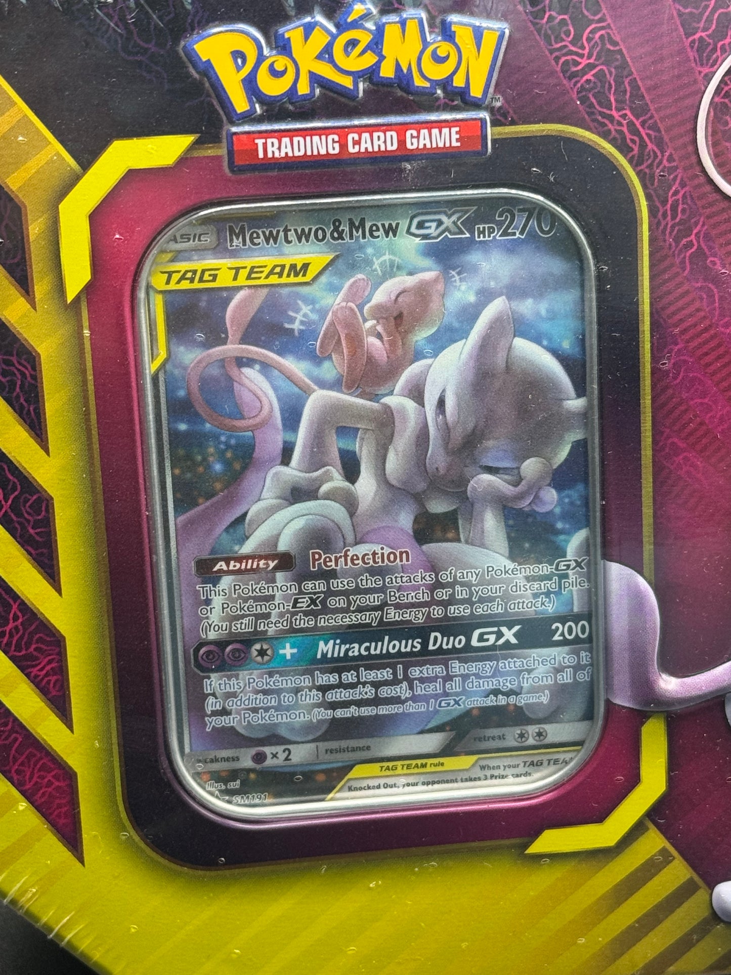 2019 Mewtwo & Mew GX Tag Team Tin