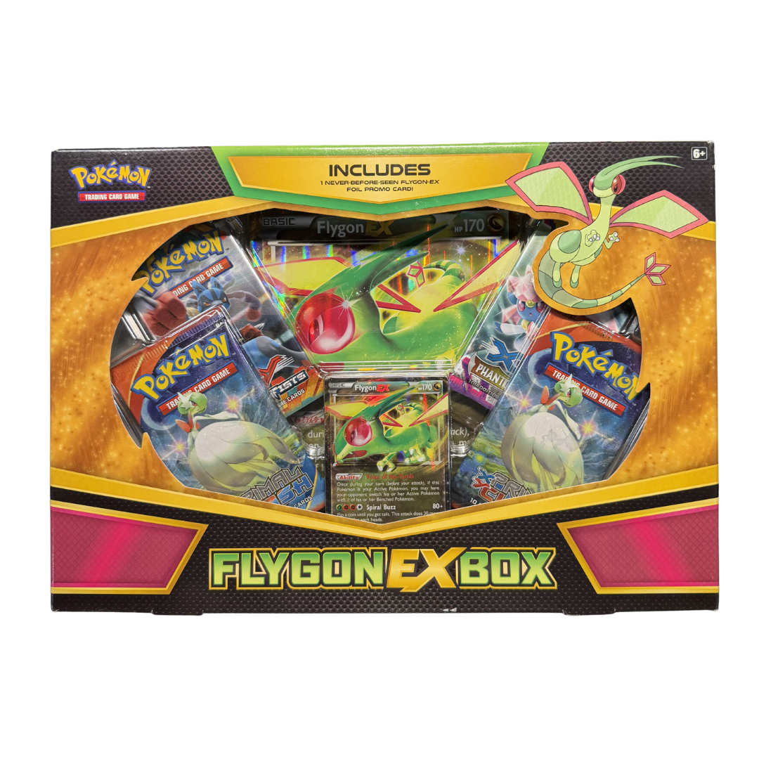 Pokemon TCG: FLYGON-EX Box -4 Booster Packs with A Foil Promo Card and 1 Special Oversize Card