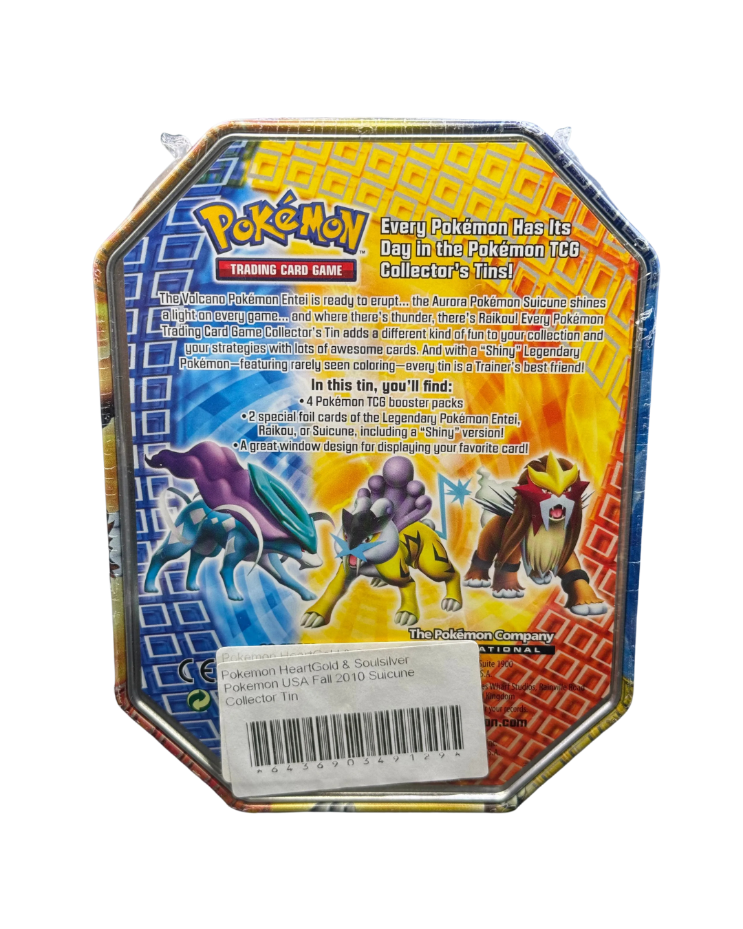 2010 HeartGold SoulSilver Suicune Tin