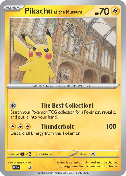 Pikachu At the Museum Promo Card SET FOR RELEASE!