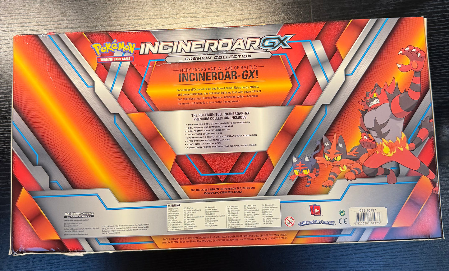 Incineroar GX Premium Collection Box