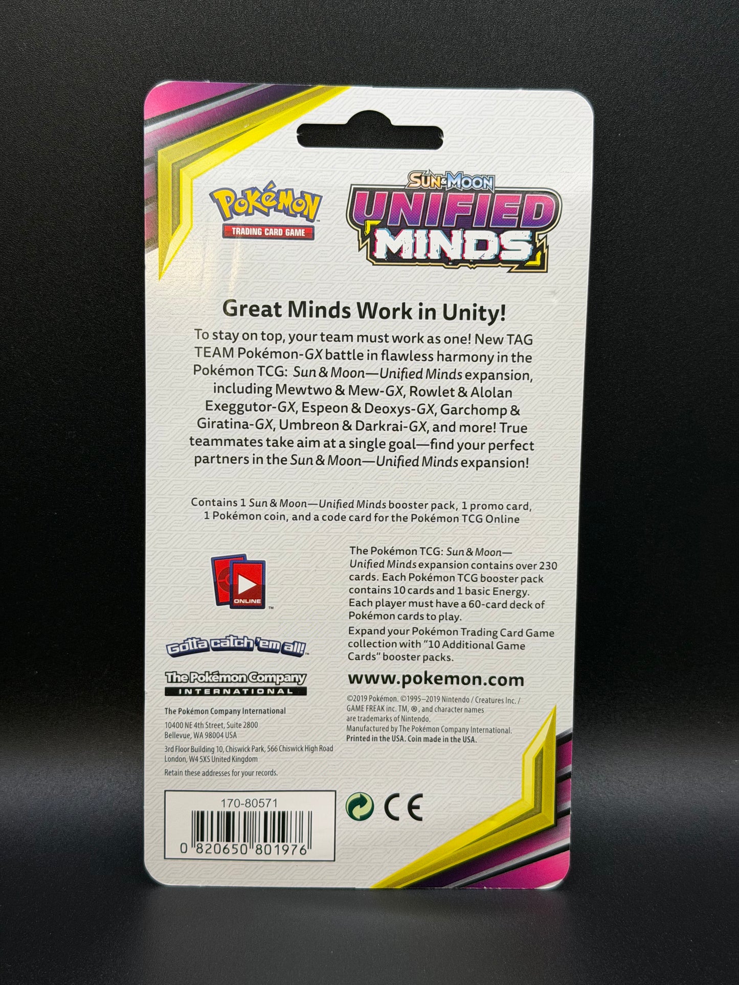 Unified Minds Blister Pack (Pikachu Promo)