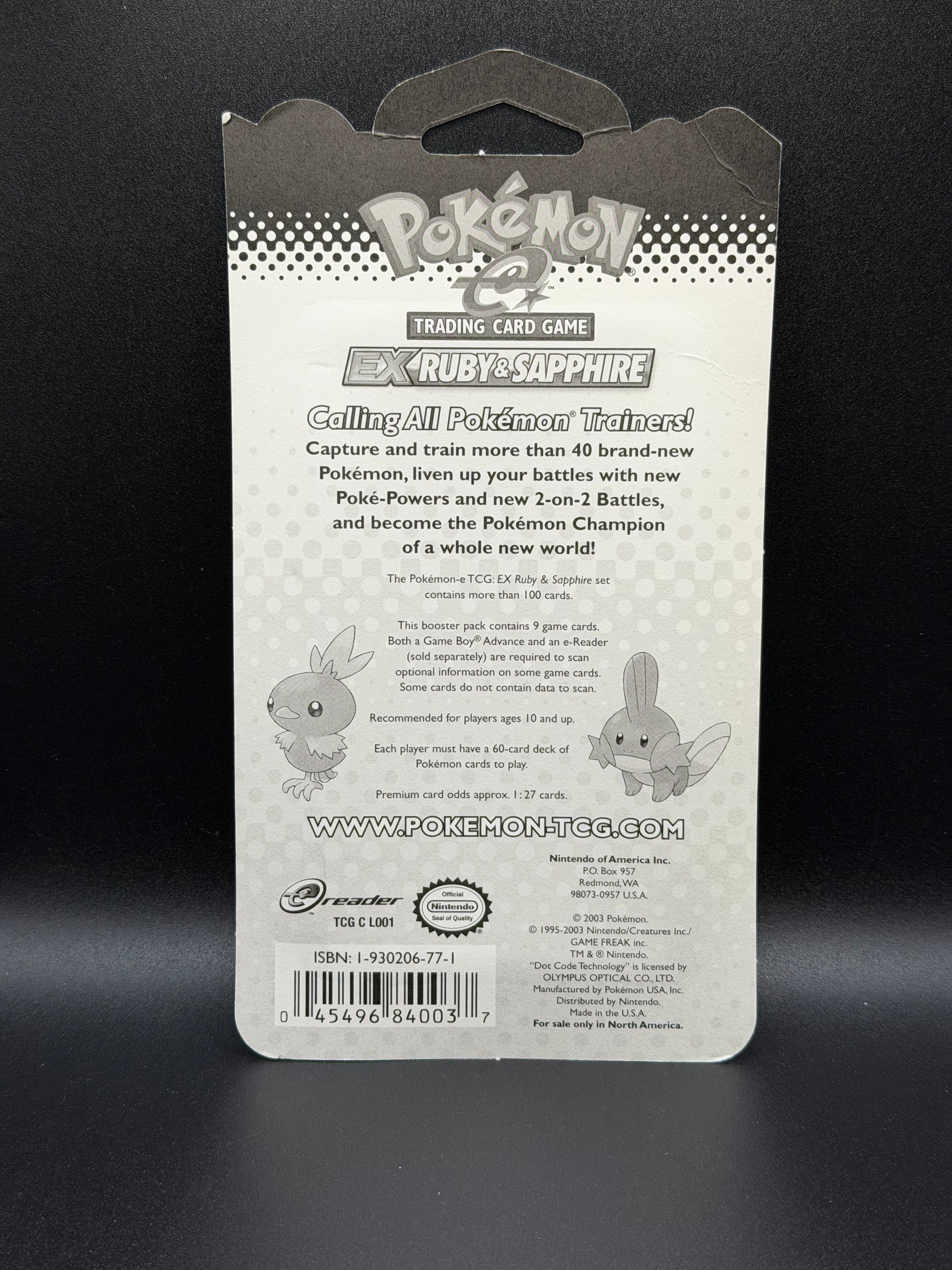 Pokemon EX Ruby & Sapphire Blister Pack Pokemon EX Ruby & Sapphire Blister Pack