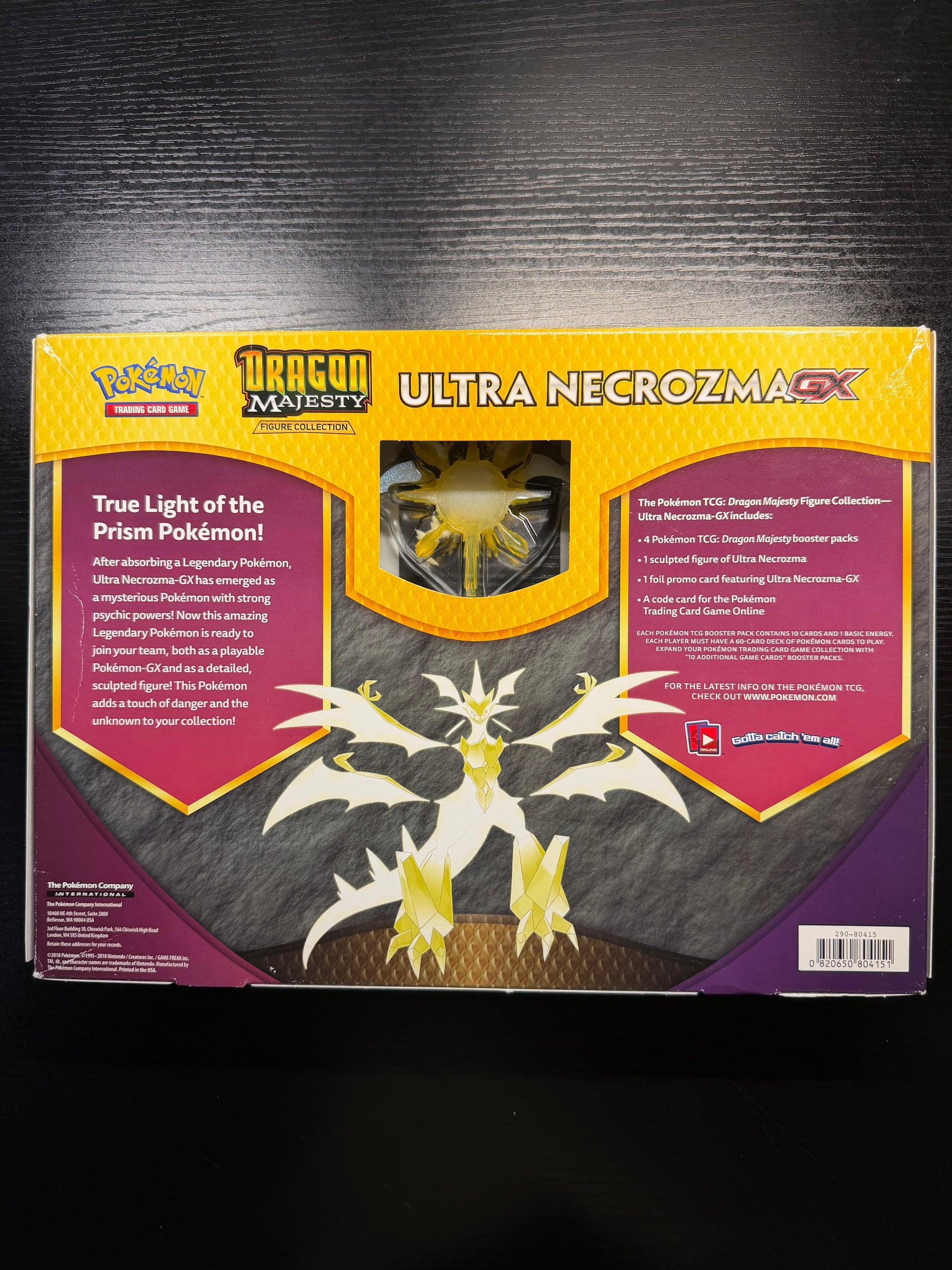 Pokmon Ultra Necrozma GX Dragon Majesty Collection Box Pokmon Ultra Necrozma GX Dragon Majesty Collection Box