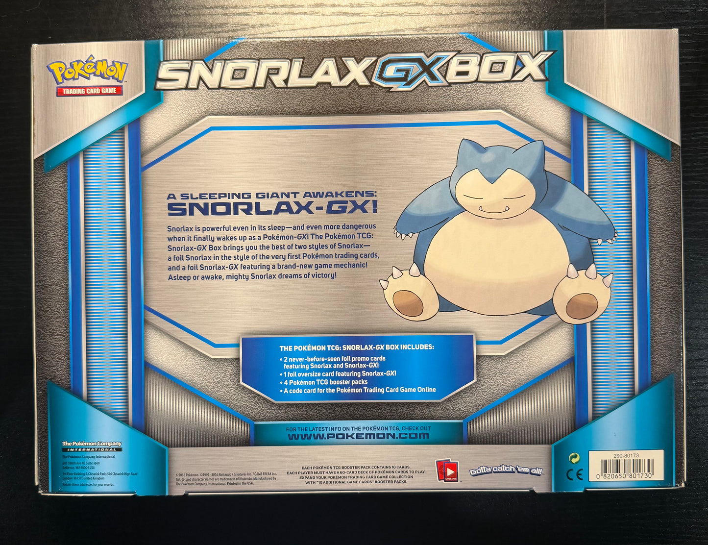 Snorlax GX Collection Box