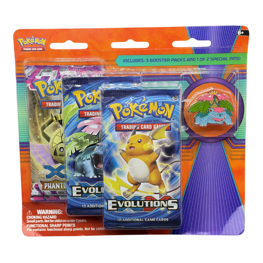 Mega Venusaur Pin 3-Pack Blister (w/ Phantom Forces)